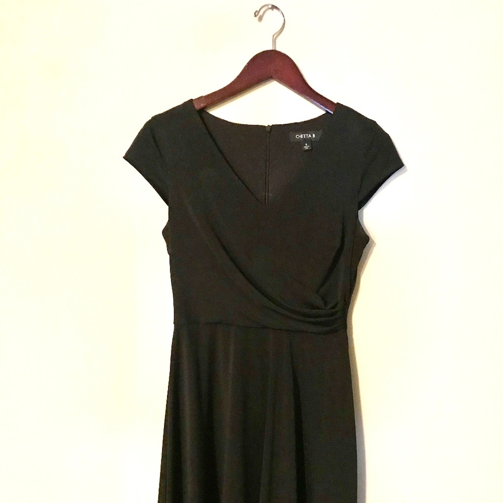 Chetta B Black Flared Dress